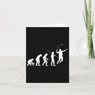 Badminton Speler Cadeau Evolutie Voor Badminton To Kaart