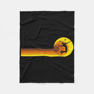 Badminton-speler Game Shuttle 70s Jaar Slecht Fleece Deken