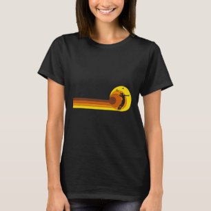 Badminton-speler Game Shuttle 70s Jaar Slecht T-shirt
