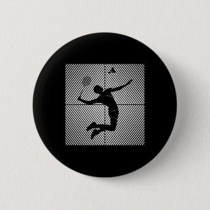 Badminton-speler Game Shuttle Badminton Ronde Button 5,7 Cm