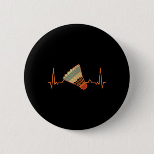 Badminton-speler Game Shuttle Funny Badmin Ronde Button 5,7 Cm
