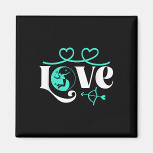 Badminton-speler Game Shuttle Yin-yang-love Badmin Magneet