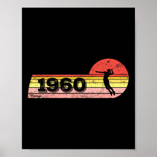 Badminton-speler Geboren 1960 Verjaardag Vrouwen Poster