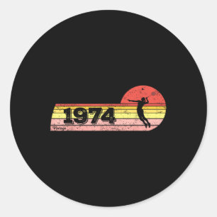 Badminton-speler Geboren 1974 Verjaardag Vrouwen Ronde Sticker