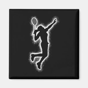 Badminton Speler Shuttle Meisjes Kinderen Badminto Magneet