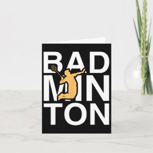 Badminton speler Sportkookplaat Kaart