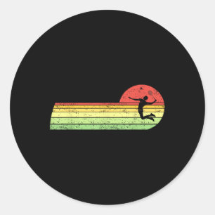 Badminton-speler Verjaardag Shuttle Badminto Ronde Sticker