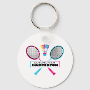 Badminton Sports Hobby Shuttle Retro Sleutelhanger