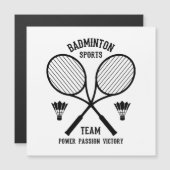 Badminton sportteam (Voorkant / Achterkant)