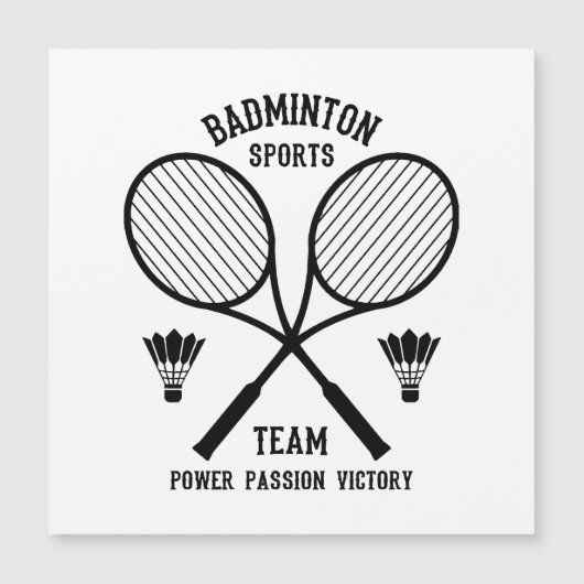 Badminton sportteam (Voorkant)