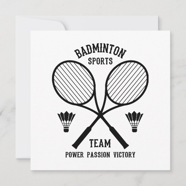 Badminton sportteam (Voorkant)