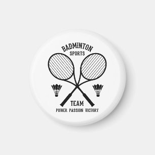 Badminton sportteam magneet