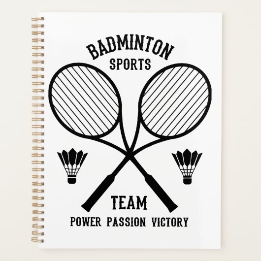 Badminton sportteam planner (Voorkant)
