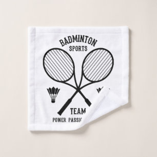 Badminton sportteam washandje