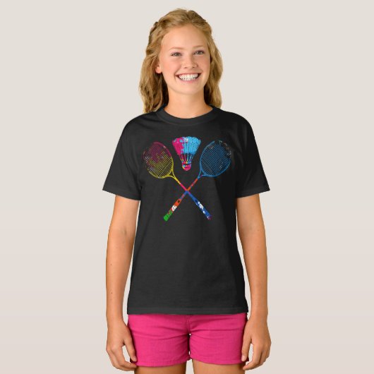 Badminton T-shirt (Voorkant volledig)