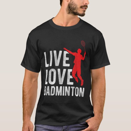 Badminton  t-shirt (Voorkant)