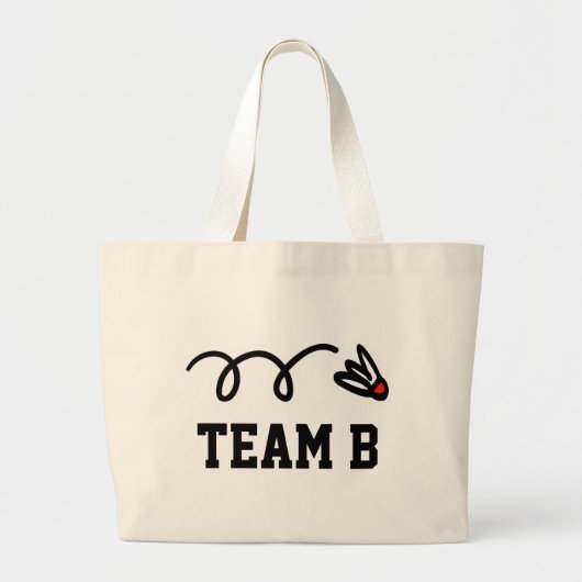 Badminton tas met aangepaste teamnaam (Voorkant)