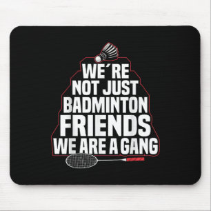 Badminton Team Game Een Gang Shuttle Speler Badmin Muismat