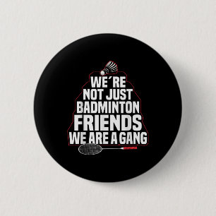Badminton Team Game Een Gang Shuttle Speler Badmin Ronde Button 5,7 Cm