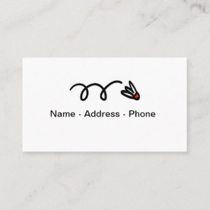 Badminton thema visitekaartje