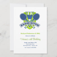 Badminton Uitnodiging