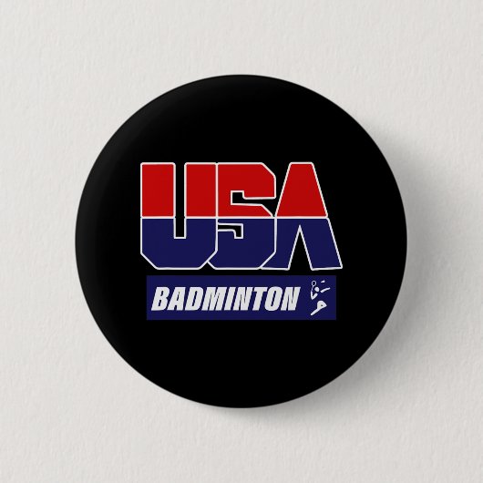 Badminton USA Ronde Button 5,7 Cm (Voorkant)