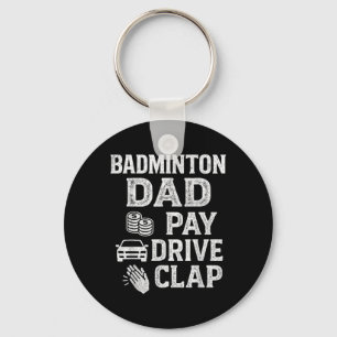 Badminton Vader Betaal Ritu Clap Grappige Vader Ta Sleutelhanger