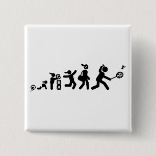 Badminton Vierkante Button 5,1 Cm