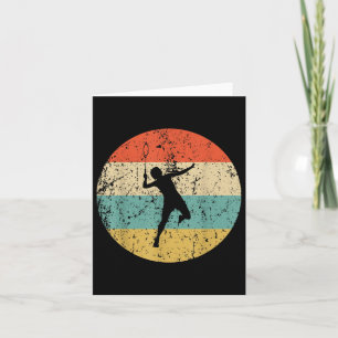 Badminton Vintage Retro Badminton Speler Kaart