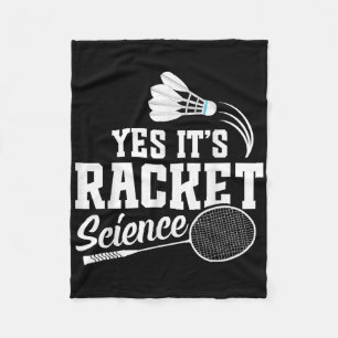Badminton Wedstrijd Shuttle Ja Het Is Badminton Sp Fleece Deken