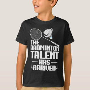 Badminton Wedstrijd Talent Shuttle Speler Badminto T-shirt