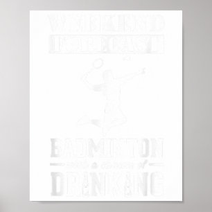 Badminton weekend voorspelling  poster