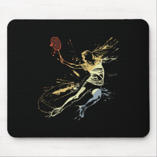 Badminton Woman Grafitti Shuttle Game voor meisjes Muismat
