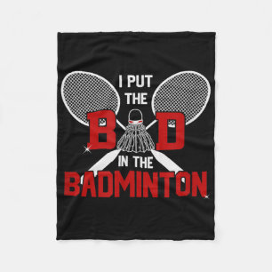Badminton Zonder Mijn Slecht Het Is Minton Fleece Deken