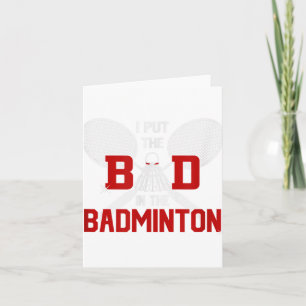 Badminton Zonder Mijn Slecht Het Is Minton Kaart
