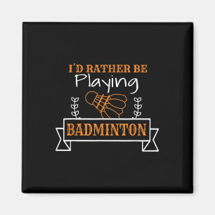 Badmintonbal Grafisch Voor Een Badmintonspeler, Sl Magneet