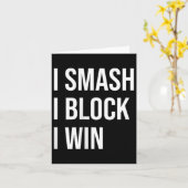 Badmintonliefhebbers Meme Quote Kaart (Gele Bloem)