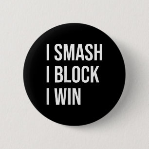 Badmintonliefhebbers Meme Quote Ronde Button 5,7 Cm