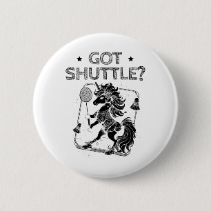 Badmintonmodus op shuttleracket ronde button 5,7 cm