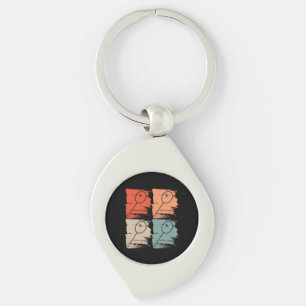 Badmintonracket Badminton Retro Sleutelhanger