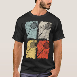 Badmintonracket Retro Badmintonspeler,badminton T-shirt