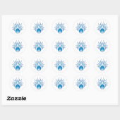 Badmintonschedel Ronde Sticker (Vel)