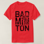 Badmintonspeler 2 t-shirt (Design voorkant)