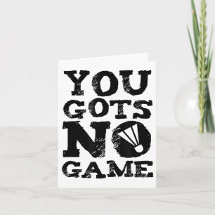 Badmintonspeler Attitude Cadeau Grafisch Kaart