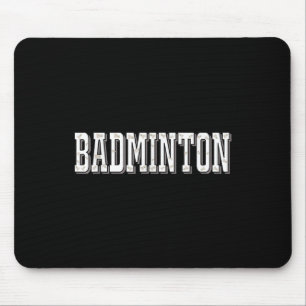 Badmintonspeler Birdie Shuttle Smash Muismat