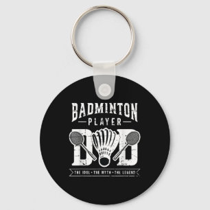 Badmintonspeler Dad De Shuttle-speler Badminton Sleutelhanger