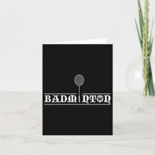 Badmintonspeler Echte Mannen Team Shuttle Coach Ba Kaart