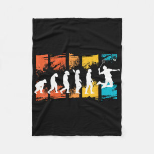 Badmintonspeler Evolutie Shuttle Badmintonracket Fleece Deken