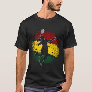 Badmintonspeler Ghanese vlag Ghana T-shirt
