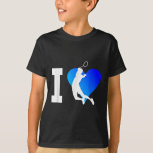 Badmintonspeler Heren Shuttle Squash Dames T-shirt
